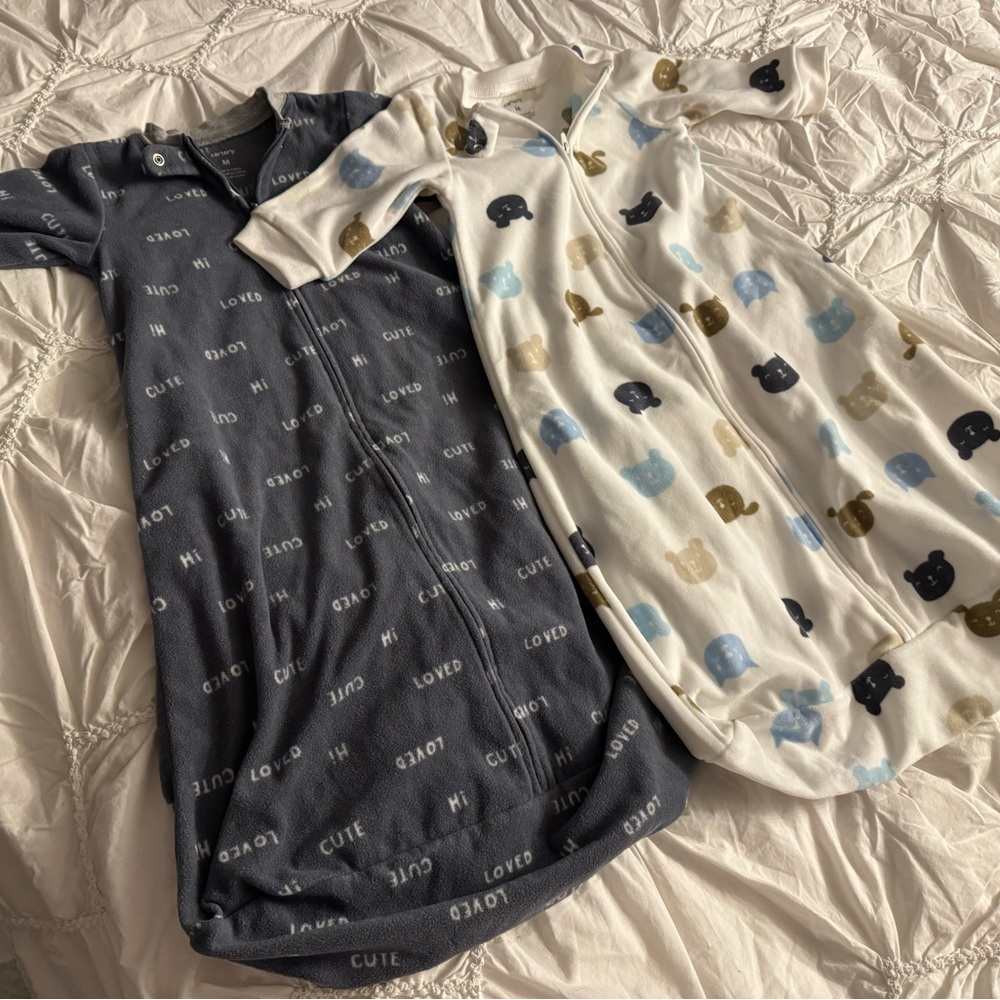 Carter’s medium fleece sleep sacks